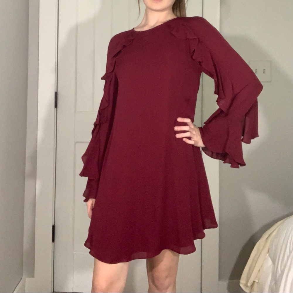 nicole miller mulberry cocktail dress